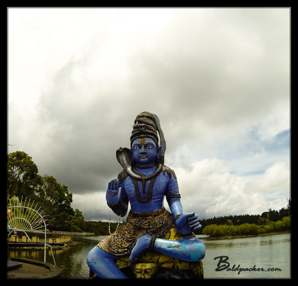 Lord Shiva Statue on Grand Bassin