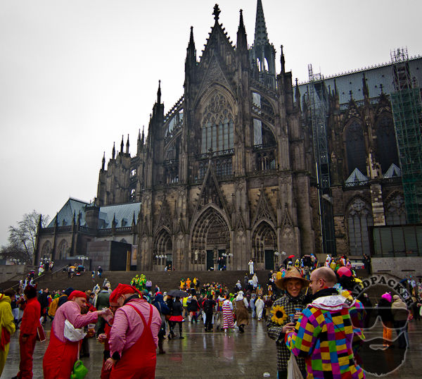 Cologne Cathedral During Carnival