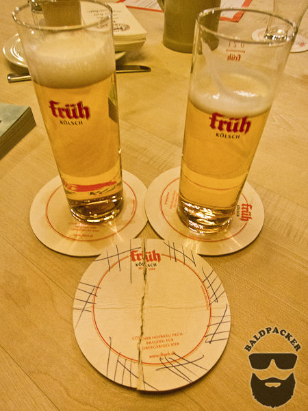 Our Kolsch and Tab (35 Beers) on a Coaster