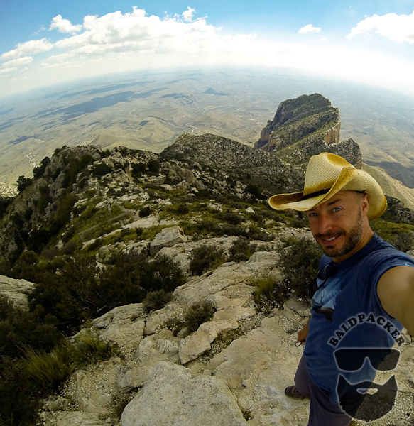 Me on Guadalupe Peak and El Capitan in the Background