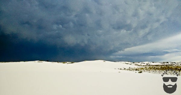Dark Clouds and White Sands - Stunning and Deadly