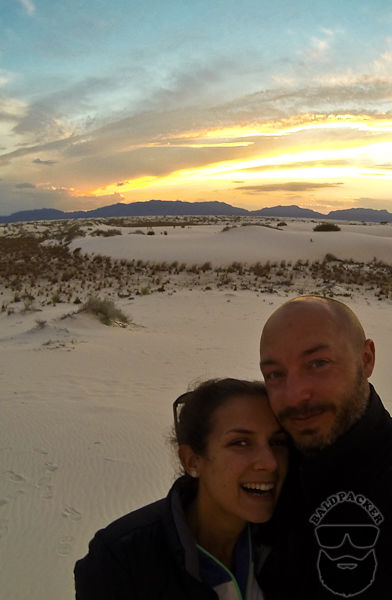 Enjoying Sunset at White Sands National Monument