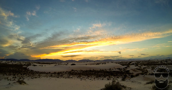 Sunset at White Sands National Monument